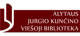 Alytaus Jurgio Kunčino viešoji bibliotekal logo